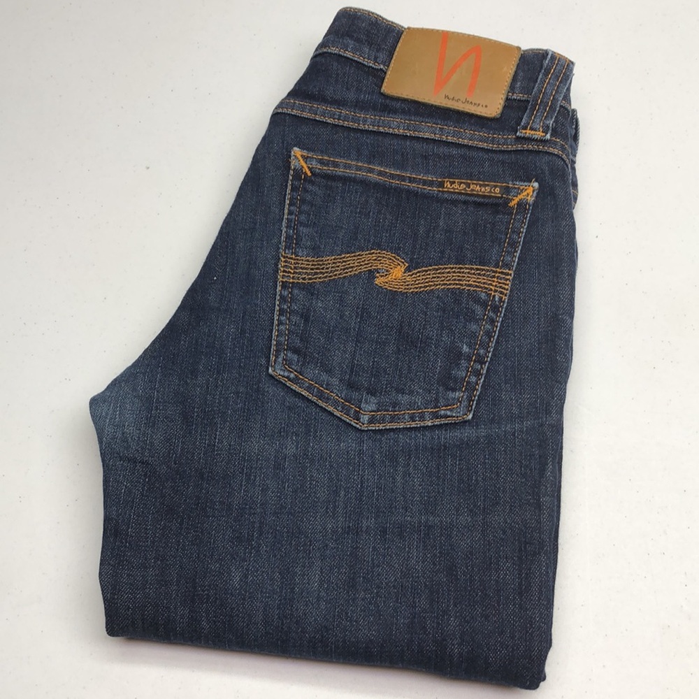 MADE IN ITALY 🇮🇹 NUDIE TIGHT LONG JOHN SKINNY JEANS 28x34 🇮🇹